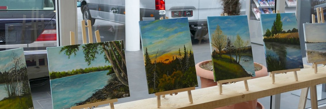 Landschaften in Acryl von Andrea Pinske