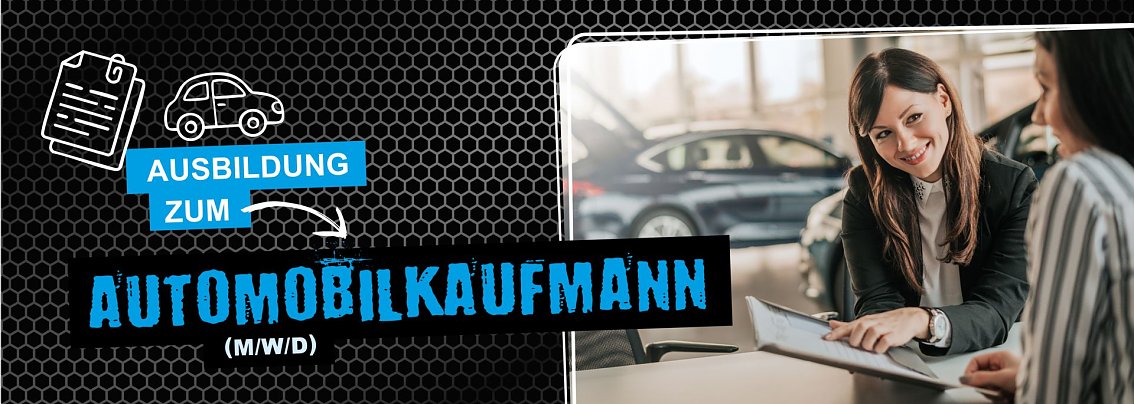 Ausbildung zum Ausbildung – Automobilkaufmann (m/w/d) (Foto: Autohaus Peter) Kundengespräch als Motiv für die Ausbildung als Automobilkaufmann.