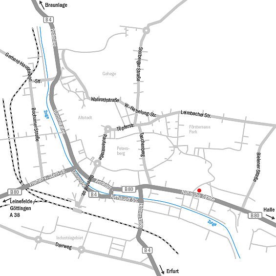 Anfahrt Chrysler, Jeep u. Dodge Centrum Nordhausen (Foto: wirsinds) Anfahrt Chrysler, Jeep u. Dodge Centrum Nordhausen (Foto: wirsinds)