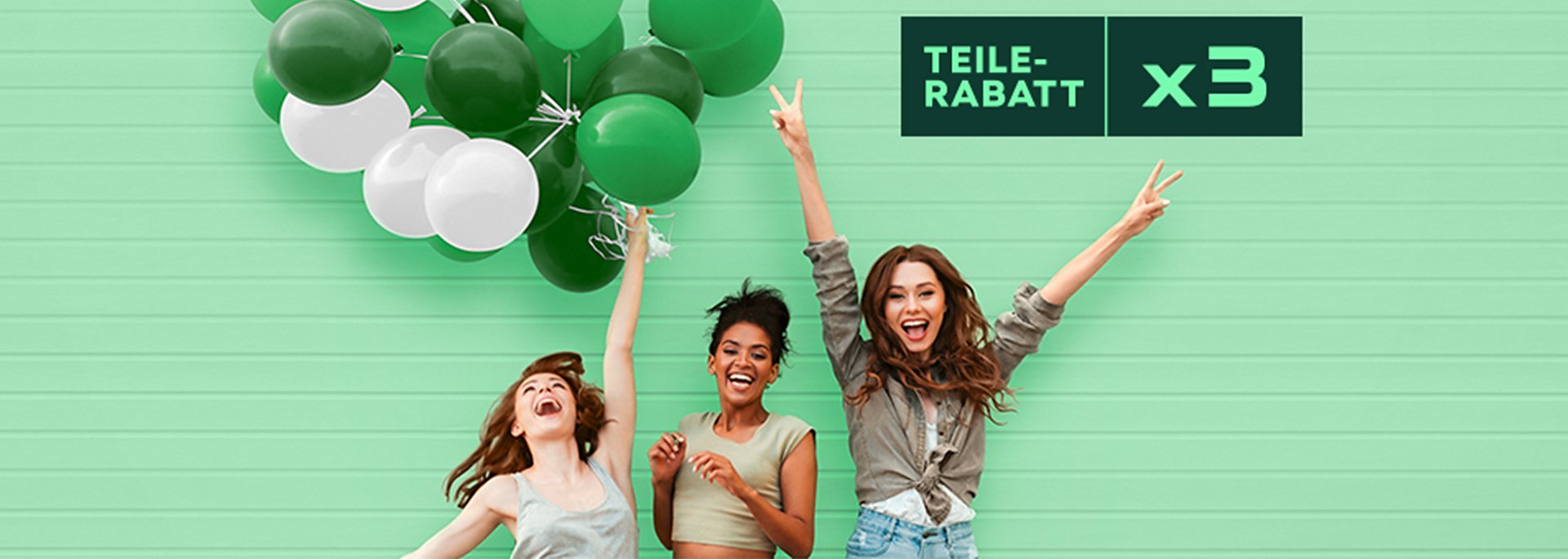 Jetzt bis zu 30% sparen: mit dem 3-fachen Teilerabatt für ältere Modelle