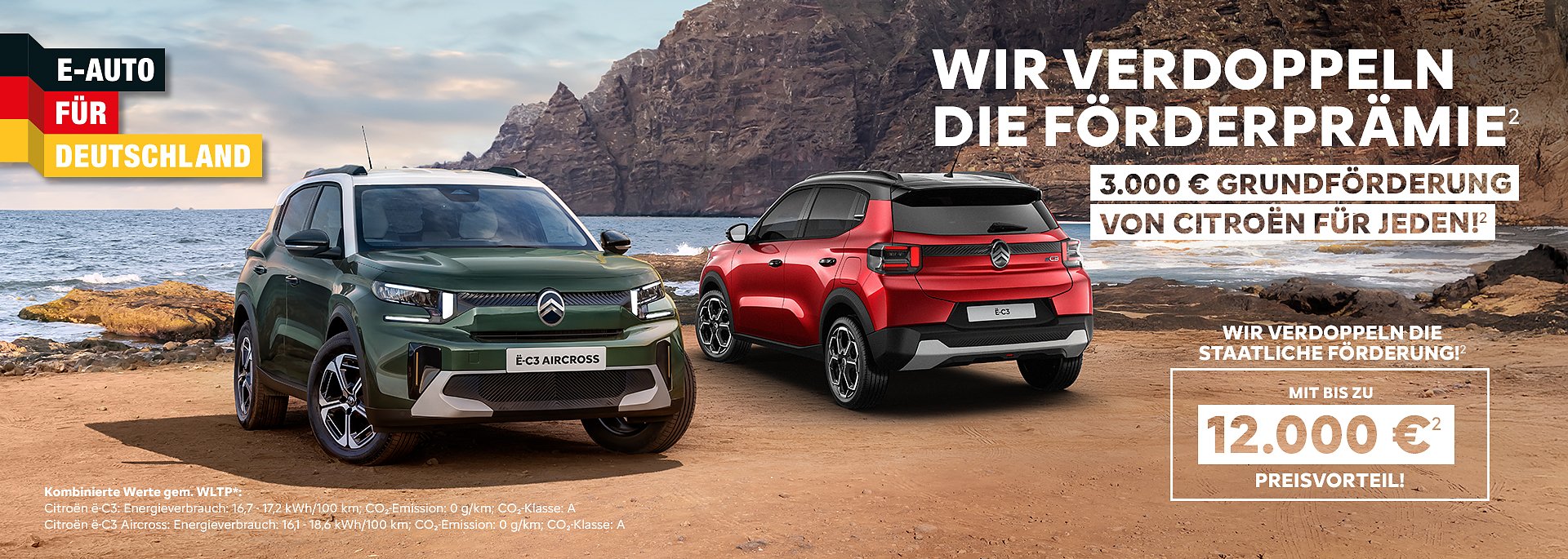 Die Preisrevolution � Citro&euml;n verdoppelt die F&ouml;rderpr&auml;mie&sup2;