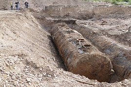 BAUSTELLEN UPDATE - riesige Stahltanks wurden aus dem kontaminierten Boden geholt