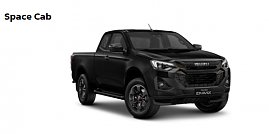 Schwarzer ISUZU Pick Up