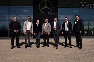 Besuch aus Wirtschaft und Handwerk auf der Baustelle in Wittenberg