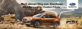 Outdoor-Pr&auml;mie&sup1; � bis zu 3.000 � f&uuml;r Subaru Verbrenner-Modelle