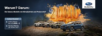 Subaru Allrad-Modelle mit Action-Vorteil