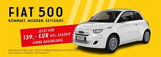 Kompakt, modern, effizient � der Fiat 500 Hybrid