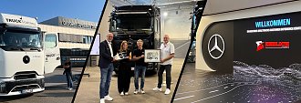 VIP Auslieferung f&uuml;r Ehrlich Logistics im Mercedes-Benz Werk W&ouml;rth