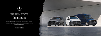 Erleben statt Überlegen. Die Transporter von Mercedes-Benz im urbanen Umfeld.  (Mercedes-Benz AG)