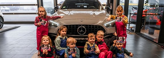 Kleine H&auml;nde, gro&szlig;e Zukunft � Kita-Kinder erleben spannenden Vormittag im Autohaus
